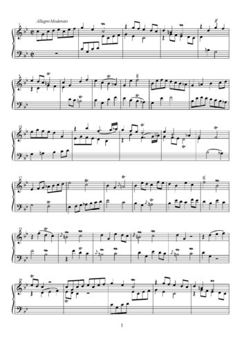 Francesco Geminiani: Pieces de clavecin