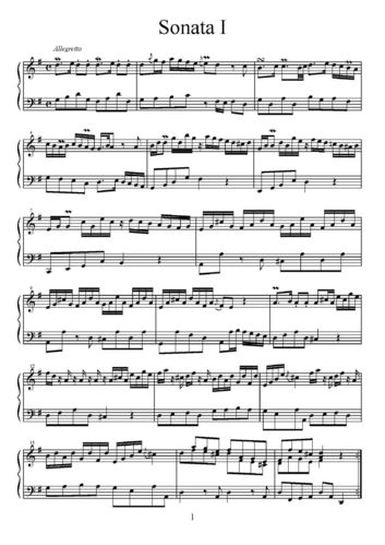 Johann Wilhelm Hertel (1727-1789):
Sei Sonate per il cembalo solo Heft 1