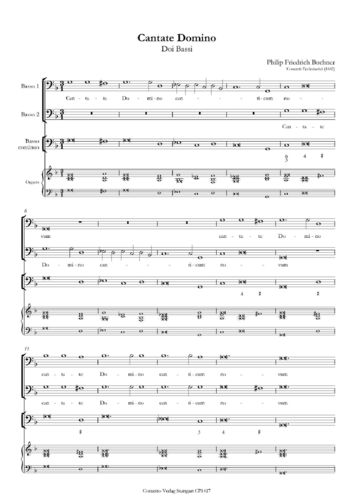 Philip Friedrich Buchner: VII. Cantate Domino
