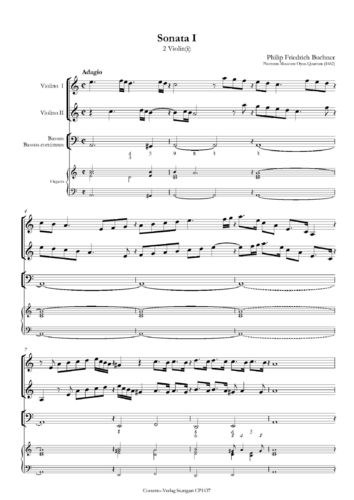 Philip Friedrich Buchner (1614-1669): Sonata I und II aus op.4