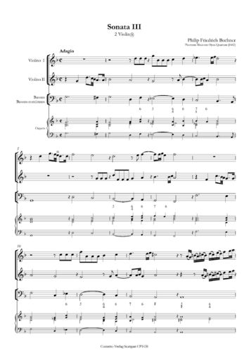 Philip Friedrich Buchner (1614-1669): Sonata III und IV aus op.4