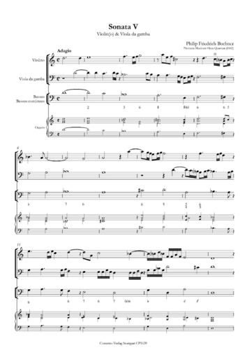 Philip Friedrich Buchner (1614-1669): Sonata V und VI aus op.4