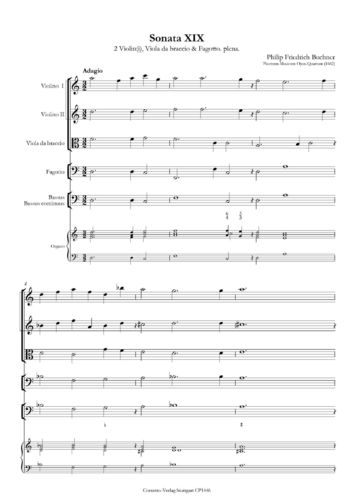 Philip Friedrich Buchner: Sonate 19-20
